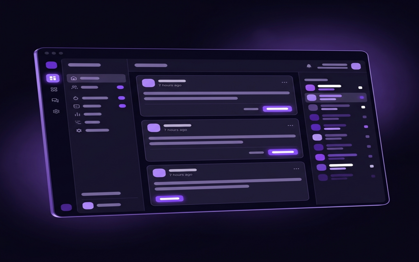 Vonix Social dashboard preview